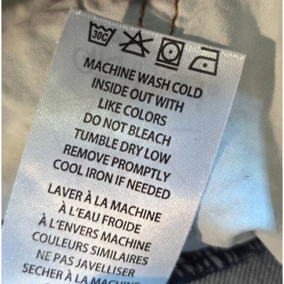 Gramicci Blue Jeans Slim Straight Leg Womens Sz 31 12-14 Medium Wash - Picture 11 of 11